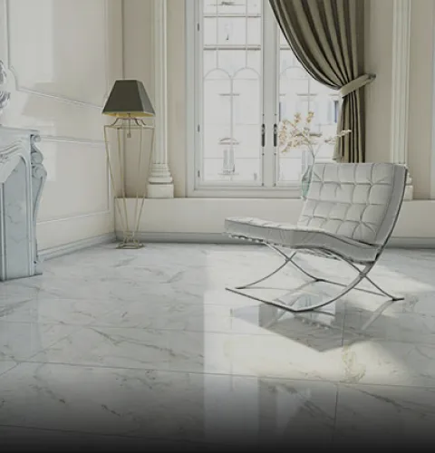Large format tiles suitable for spacious areas